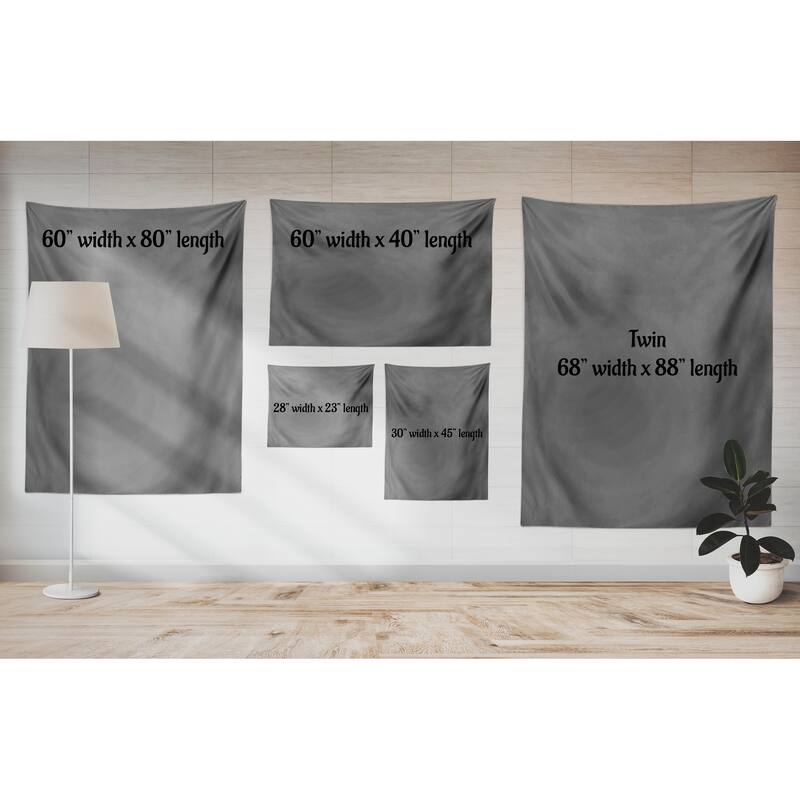 Ambesonne Navy and Teal Tapestry Wall Hanging for Bedroom Living Room